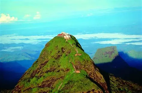 Sunrise over sacred Sri Pada (Adam's Peak)